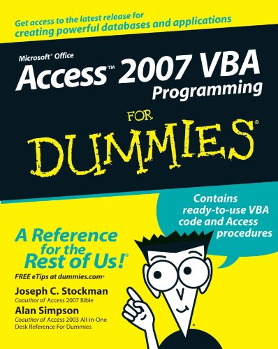 Access 2007 VBA Programming for Dummies (digitaldeal.org)