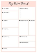 Vision Board Planner Canva